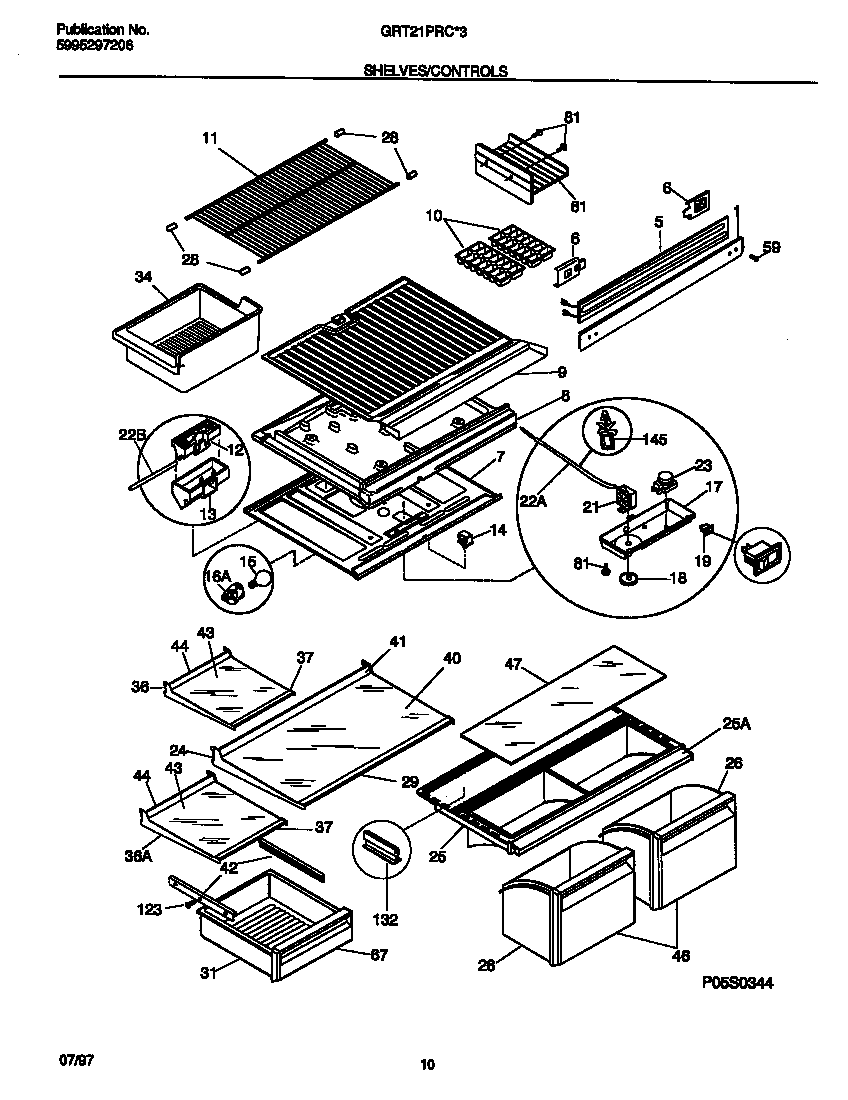 Shelves/controls