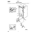 Universal/Multiflex (Frigidaire) MFU14D2FW1 cabinet/control/shelves diagram