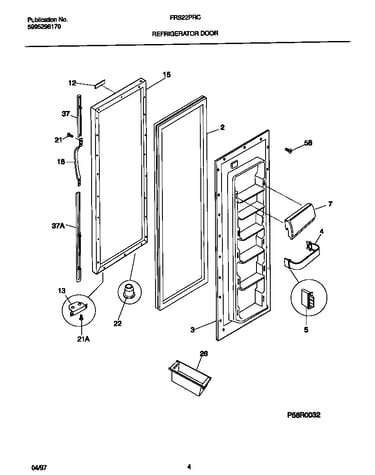 Refrigerator door