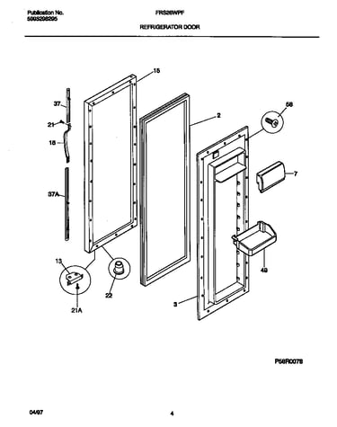 Refrigerator door