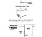 Universal/Multiflex (Frigidaire) MFC05M0BW4 cover diagram