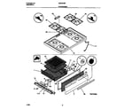 Universal/Multiflex (Frigidaire) MGF331BFDA top/drawer diagram