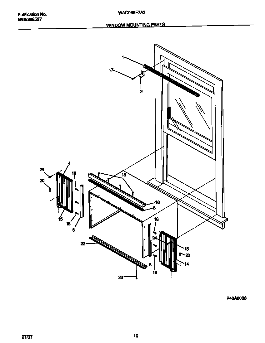Window mounting parts