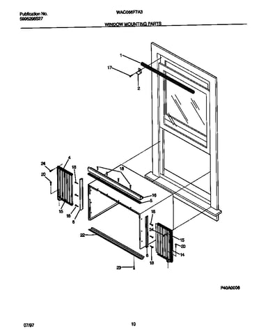Window mounting parts