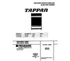 Tappan TEF357BFDB cover diagram