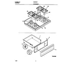 Universal/Multiflex (Frigidaire) MGF354CFSA top/drawer diagram