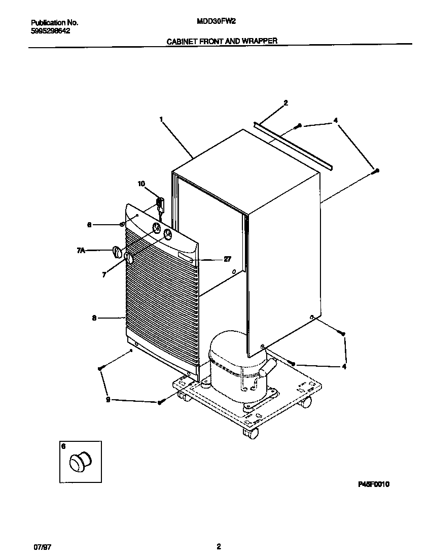Cabinet front and wrapper