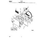 Frigidaire FDG8970EW1 front panel/lint filter diagram