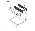 Frigidaire FDG8970EW1 controls/top panel diagram