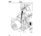 Universal/Multiflex (Frigidaire) MDG336REW1 cabinet/drum diagram