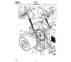 Universal/Multiflex (Frigidaire) MDG336RES1 cabinet/drum diagram
