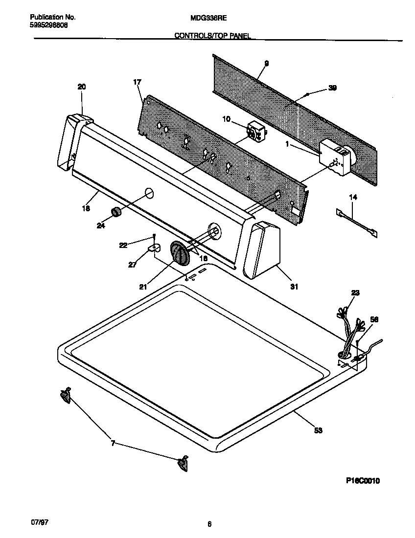 Controls/top panel