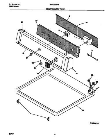 Controls/top panel