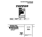 Tappan TGF334WFSB cover diagram