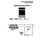 Universal/Multiflex (Frigidaire) MEF352CFSA cover diagram