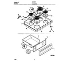 Universal/Multiflex (Frigidaire) MEF352CFSA top/drawer diagram