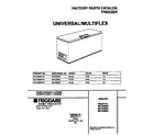 Universal/Multiflex (Frigidaire) MFC25M4FW1 cover diagram