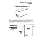 Universal/Multiflex (Frigidaire) MFC13M4FW2 cover diagram