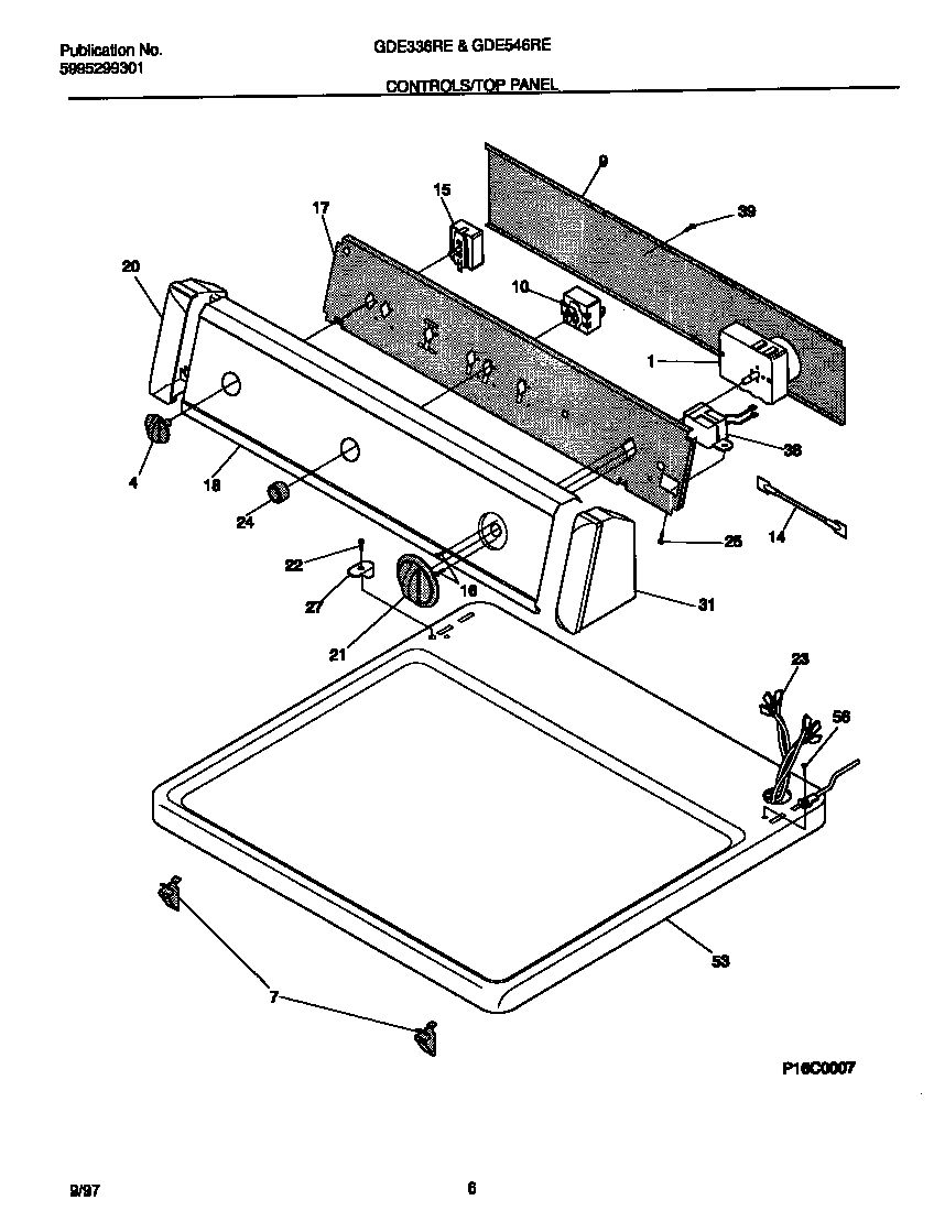 Controls/top panel