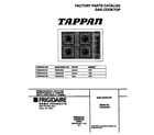 Tappan TGC3X4XCD2 cover diagram