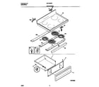 Universal/Multiflex (Frigidaire) MEF326WFSA top/drawer diagram