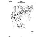 Universal/Multiflex (Frigidaire) MLXG42REW2 upper cabinet/drum/heater diagram