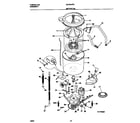 Universal/Multiflex (Frigidaire) MLXG42RED2 motor/tub diagram