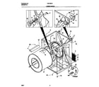 Frigidaire FDE436RET1 cabinet/drum diagram
