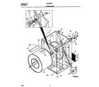 Universal/Multiflex (Frigidaire) MDG436REW1 cabinet/drum diagram