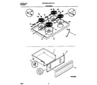 Universal/Multiflex (Frigidaire) MEF301PBWK top/drawer diagram
