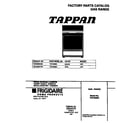 Tappan TGF335BCDE cover diagram