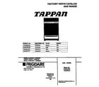 Tappan TGF357CCSF cover diagram
