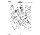 Frigidaire FLXG52RBT4 motor/blower/belt diagram
