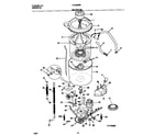 Frigidaire FLXG52RBT4 motor/tub diagram
