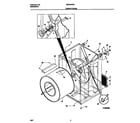 Universal/Multiflex (Frigidaire) MDG546RES1 cabinet/drum diagram