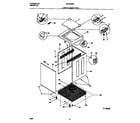 Universal/Multiflex (Frigidaire) MLXE62RED3 lower cabinet/top diagram
