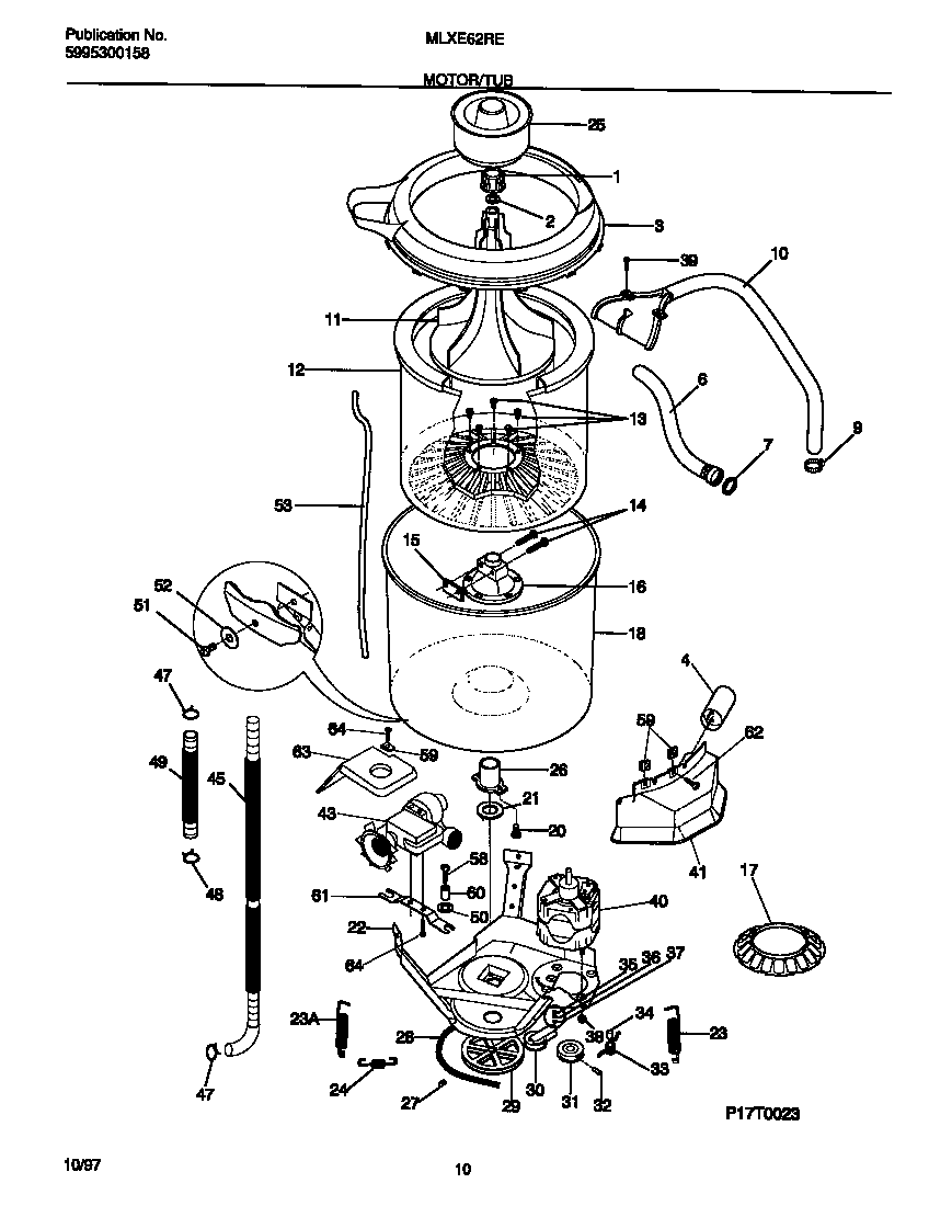 Motor/tub