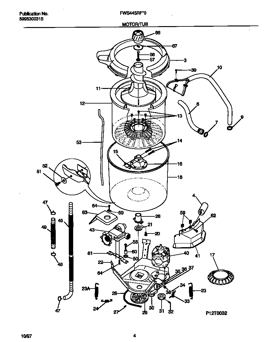 Motor/tub
