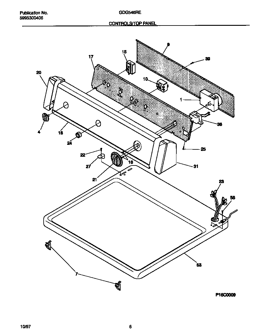 Controls/top panel