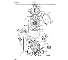 Frigidaire FWX645RFS0 motor/tub diagram