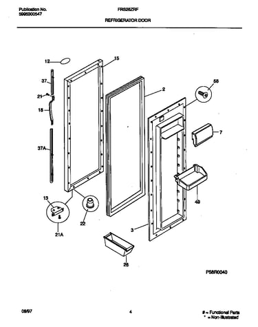 Refrigerator door