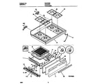 Universal/Multiflex (Frigidaire) MGF324BEDC top/drawer diagram