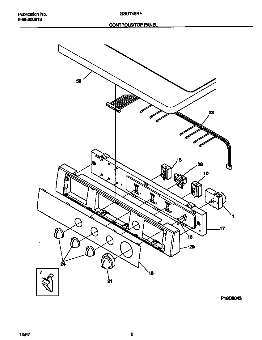 Controls/top panel