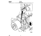 Universal/Multiflex (Frigidaire) MDG216REW1 cabinet/drum diagram