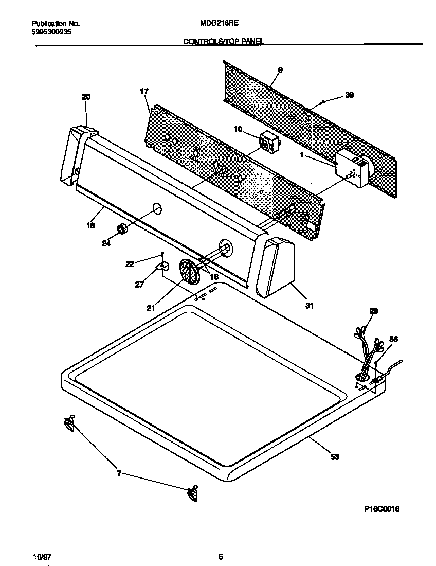 Controls/top panel