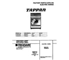 Tappan TEF367CCSE cover diagram