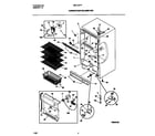 Universal/Multiflex (Frigidaire) MFU16F7FW1 cabinet/control/shelves diagram