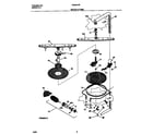 Frigidaire FDB421RFR3 motor & pump diagram