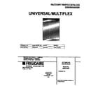 Universal/Multiflex (Frigidaire) MDB120RFM3 cover diagram