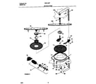 Universal/Multiflex (Frigidaire) MDB124BFR2 motor & pump diagram